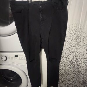 Madewell black button fly high rise jeggings size 37(20/22)